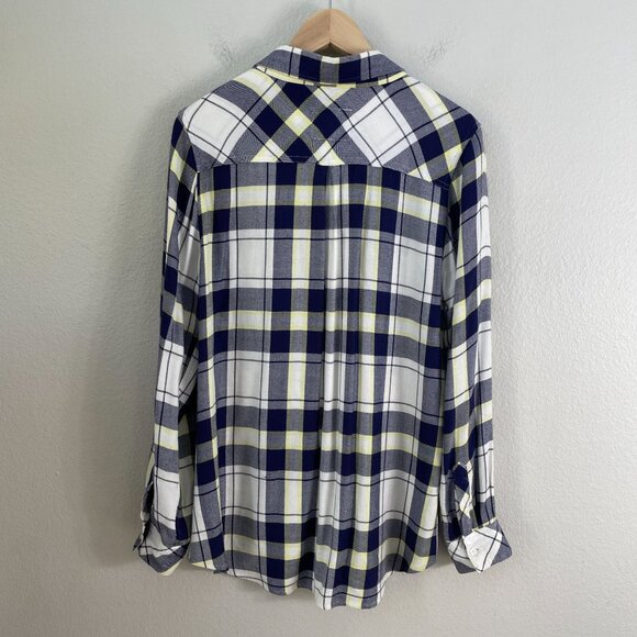 Rails Womens Medium Plaid Button Up Shirt Long Sleeve Flannel Top - Picture 8 of 9